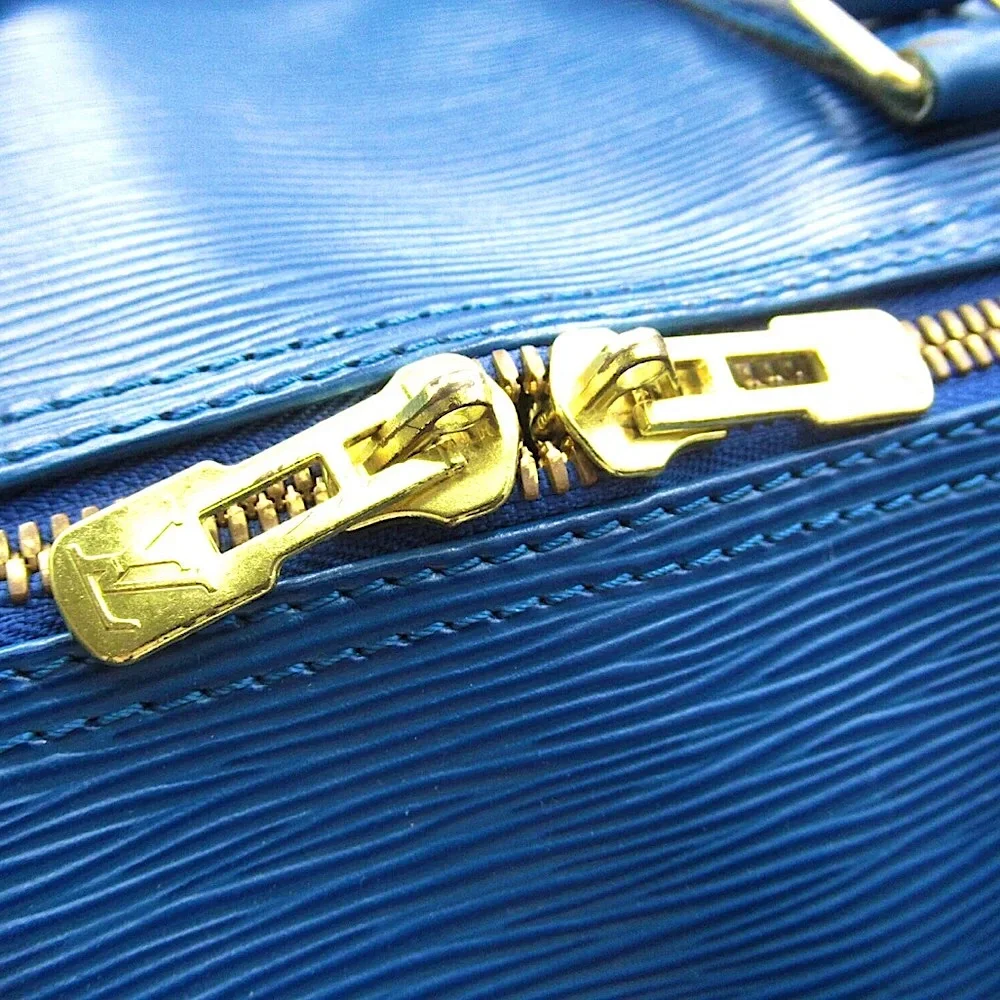LOUIS VUITTON Blue Epi Leather Keepall 60 Boston Travel Duffel Bag SP0915 LV60